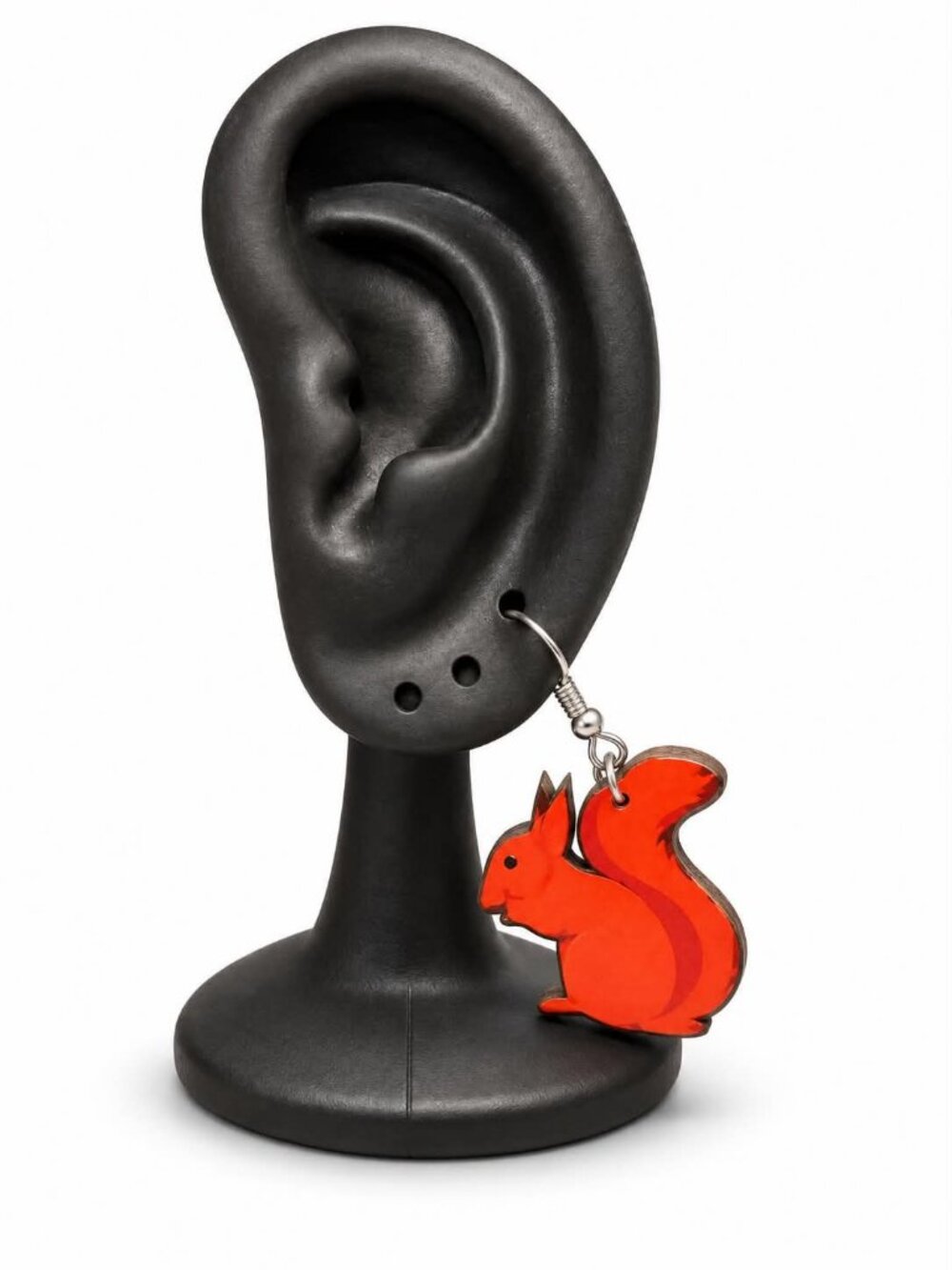 Red Squirrel Dangle Earring